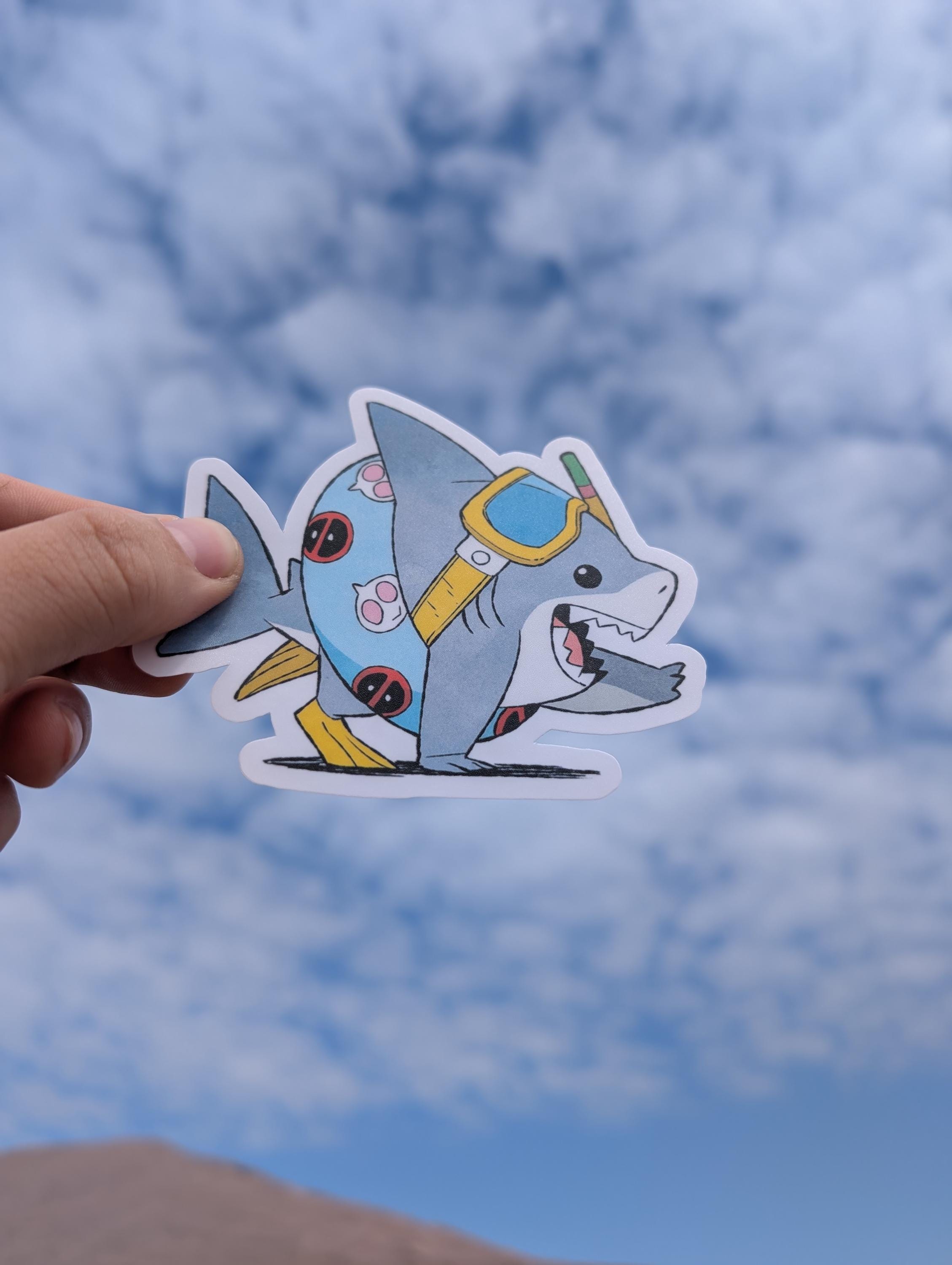 Jeff The Landshark stickers rivals comic infinity comic Deadpool gwenpool Floatie