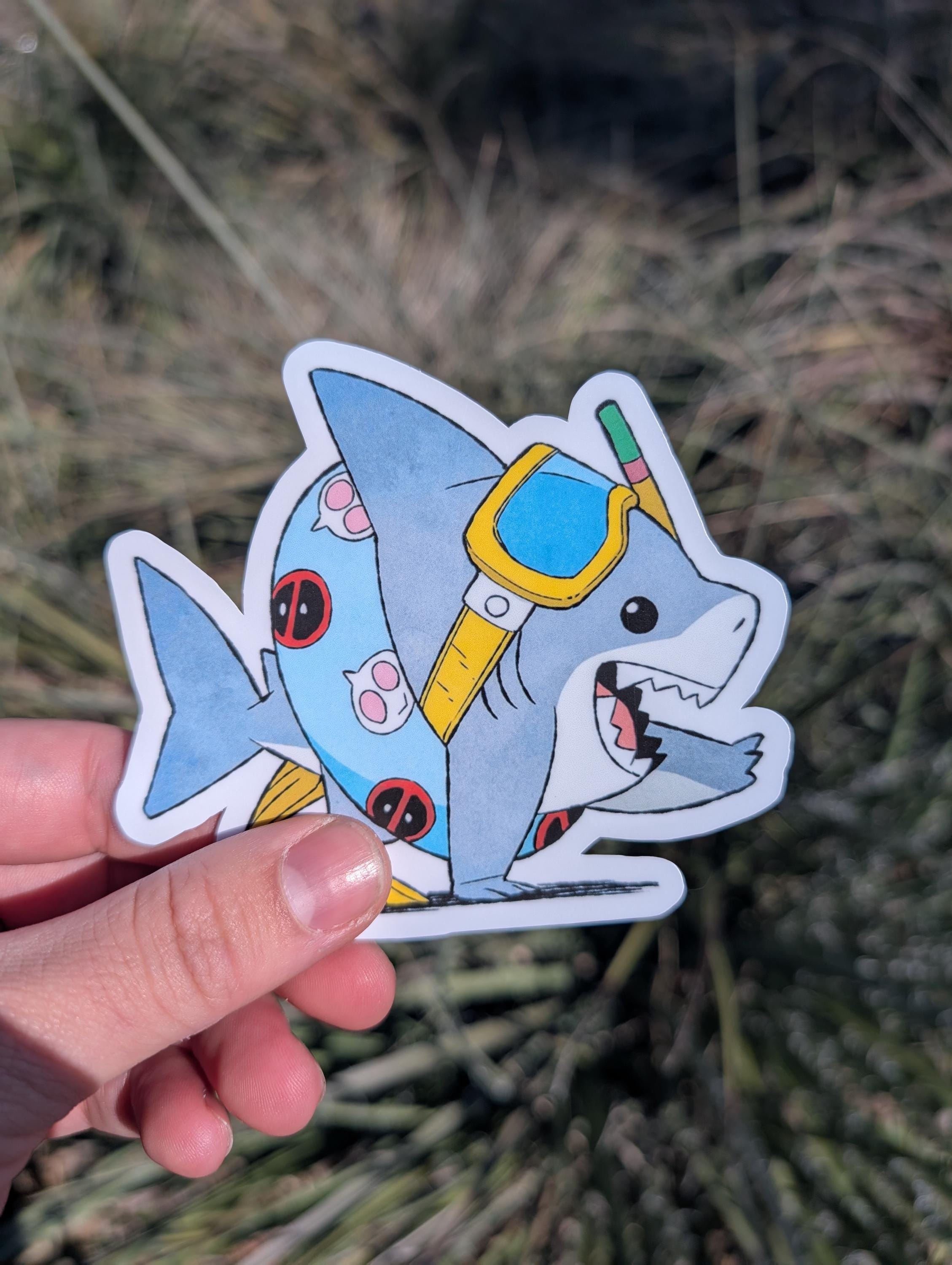 Jeff The Landshark stickers rivals comic infinity comic Deadpool gwenpool Floatie