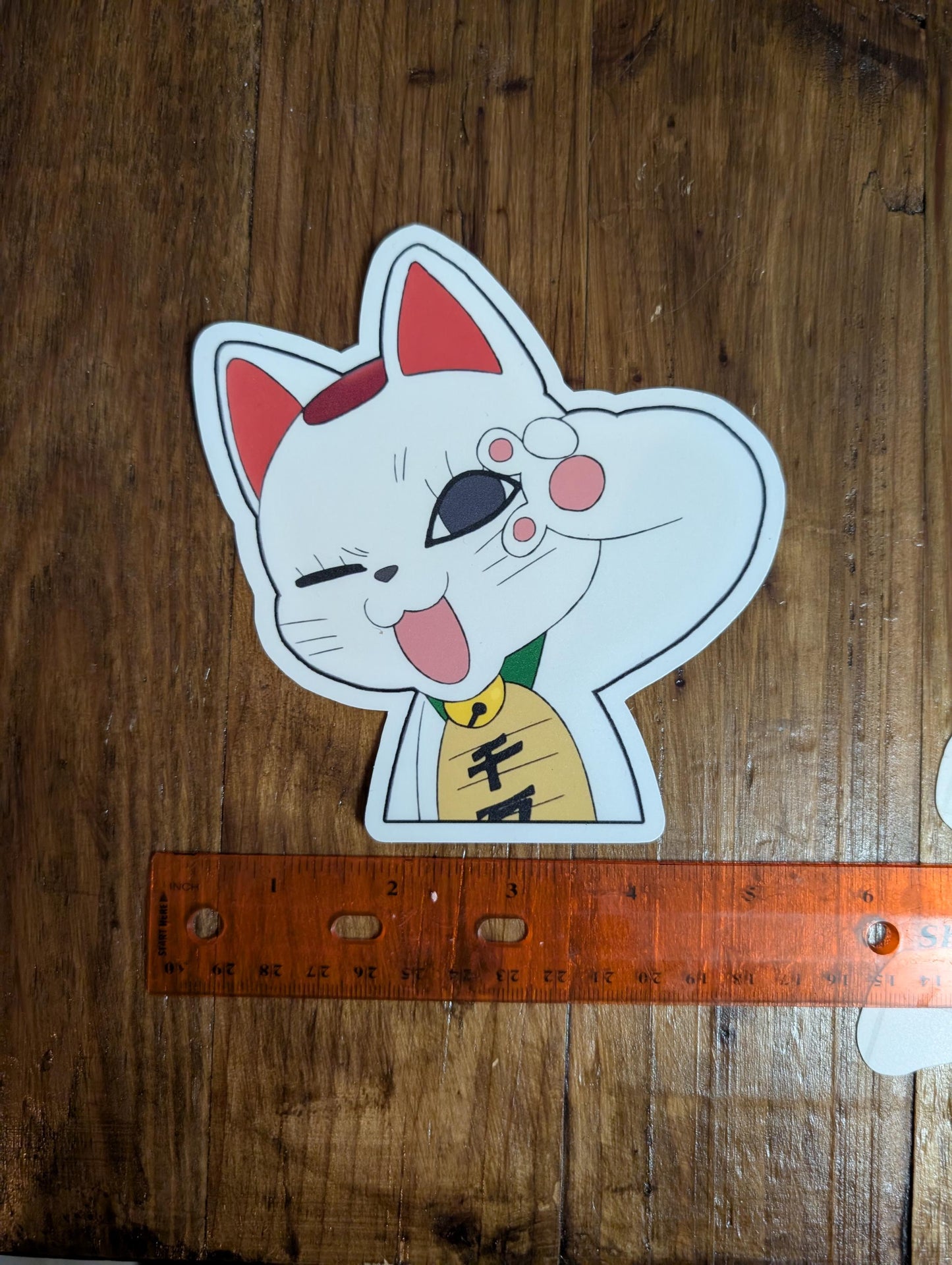 Turbo Granny Dandadan okurun anime manga sticker winking kawaii cat