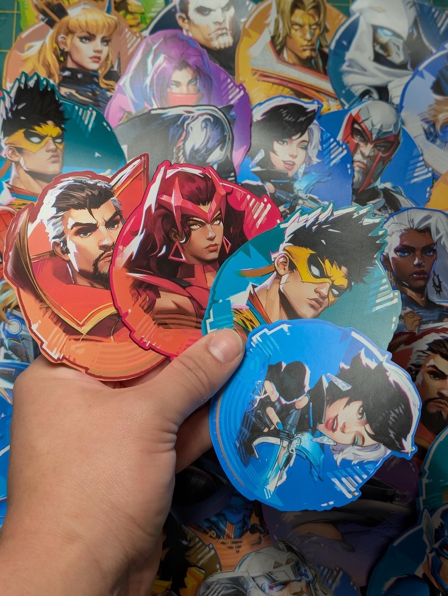 Marvel Rivals Mystics Wanda Maximoff Scarlet Witch Doctor Strange Stephen Strange Iron Fist Luna Snow Stickers.